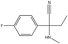 2-(4-fluorophenyl)-2-(methylamino)butanenitrile Structure