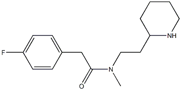 2-(4-fluorophenyl)-N-methyl-N-[2-(piperidin-2-yl)ethyl]acetamide