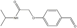 2-(4-formylphenoxy)-N-isopropylacetamide 化学構造式