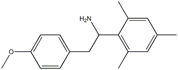2-(4-methoxyphenyl)-1-(2,4,6-trimethylphenyl)ethan-1-amine,,结构式