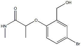 2-[4-bromo-2-(hydroxymethyl)phenoxy]-N-methylpropanamide Structure