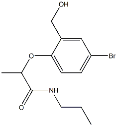 2-[4-bromo-2-(hydroxymethyl)phenoxy]-N-propylpropanamide Structure