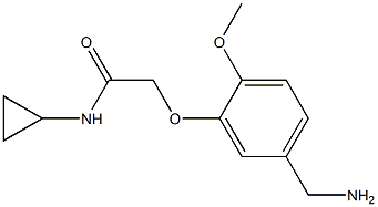 2-[5-(aminomethyl)-2-methoxyphenoxy]-N-cyclopropylacetamide