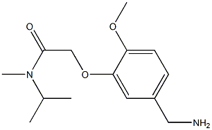 2-[5-(aminomethyl)-2-methoxyphenoxy]-N-methyl-N-(propan-2-yl)acetamide Structure