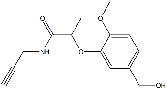 2-[5-(hydroxymethyl)-2-methoxyphenoxy]-N-(prop-2-yn-1-yl)propanamide