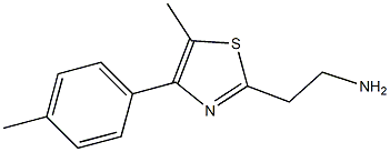 2-[5-methyl-4-(4-methylphenyl)-1,3-thiazol-2-yl]ethanamine Structure