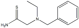 2-[benzyl(ethyl)amino]ethanethioamide 结构式