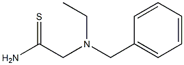 2-[benzyl(ethyl)amino]ethanethioamide 化学構造式