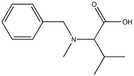 2-[benzyl(methyl)amino]-3-methylbutanoic acid,,结构式