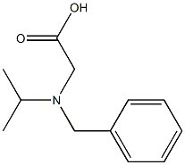 2-[benzyl(propan-2-yl)amino]acetic acid,,结构式