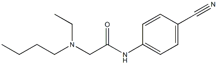 2-[butyl(ethyl)amino]-N-(4-cyanophenyl)acetamide Structure