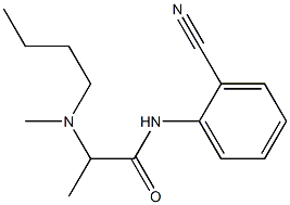 2-[butyl(methyl)amino]-N-(2-cyanophenyl)propanamide 结构式