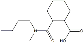 2-[butyl(methyl)carbamoyl]cyclohexane-1-carboxylic acid,,结构式