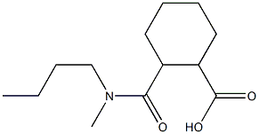 2-[butyl(methyl)carbamoyl]cyclohexane-1-carboxylic acid 化学構造式