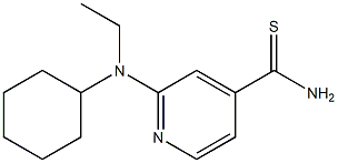 2-[cyclohexyl(ethyl)amino]pyridine-4-carbothioamide,,结构式