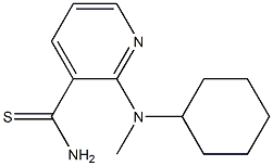 2-[cyclohexyl(methyl)amino]pyridine-3-carbothioamide Struktur