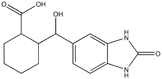 2-[hydroxy(2-oxo-2,3-dihydro-1H-1,3-benzodiazol-5-yl)methyl]cyclohexane-1-carboxylic acid Struktur