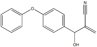 2-[hydroxy(4-phenoxyphenyl)methyl]prop-2-enenitrile Struktur