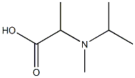 2-[methyl(propan-2-yl)amino]propanoic acid Struktur