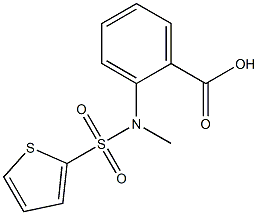 2-[methyl(thien-2-ylsulfonyl)amino]benzoic acid Structure