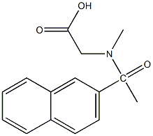 2-[N-methyl-1-(naphthalen-2-yl)acetamido]acetic acid,,结构式