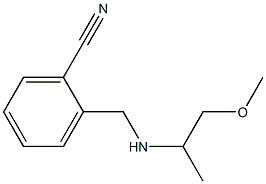 2-{[(1-methoxypropan-2-yl)amino]methyl}benzonitrile|