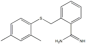  2-{[(2,4-dimethylphenyl)sulfanyl]methyl}benzene-1-carboximidamide