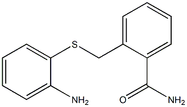 2-{[(2-aminophenyl)thio]methyl}benzamide Structure