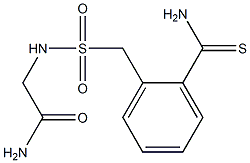 2-{[(2-carbamothioylphenyl)methane]sulfonamido}acetamide 结构式