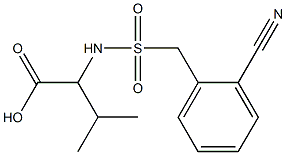 2-{[(2-cyanophenyl)methane]sulfonamido}-3-methylbutanoic acid Structure