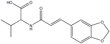 2-{[(2E)-3-(1,3-benzodioxol-5-yl)prop-2-enoyl]amino}-3-methylbutanoic acid