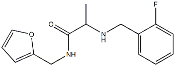 2-{[(2-fluorophenyl)methyl]amino}-N-(furan-2-ylmethyl)propanamide Structure