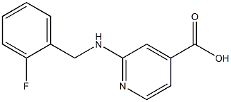 2-{[(2-fluorophenyl)methyl]amino}pyridine-4-carboxylic acid Structure