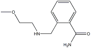 2-{[(2-methoxyethyl)amino]methyl}benzamide Struktur