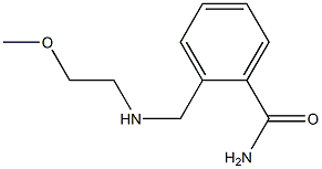 2-{[(2-methoxyethyl)amino]methyl}benzamide Structure