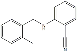 2-{[(2-methylphenyl)methyl]amino}benzonitrile 化学構造式