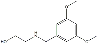 2-{[(3,5-dimethoxyphenyl)methyl]amino}ethan-1-ol Struktur
