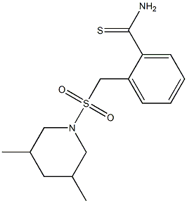  2-{[(3,5-dimethylpiperidine-1-)sulfonyl]methyl}benzene-1-carbothioamide