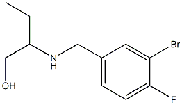 2-{[(3-bromo-4-fluorophenyl)methyl]amino}butan-1-ol Structure