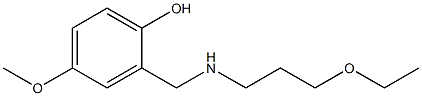 2-{[(3-ethoxypropyl)amino]methyl}-4-methoxyphenol Struktur