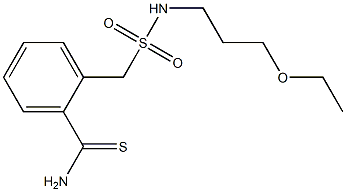 2-{[(3-ethoxypropyl)sulfamoyl]methyl}benzene-1-carbothioamide 化学構造式