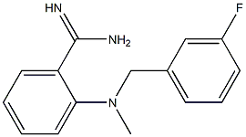 2-{[(3-fluorophenyl)methyl](methyl)amino}benzene-1-carboximidamide|