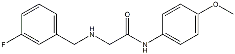 2-{[(3-fluorophenyl)methyl]amino}-N-(4-methoxyphenyl)acetamide Struktur