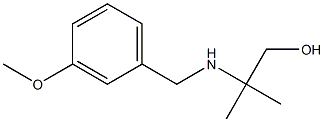 2-{[(3-methoxyphenyl)methyl]amino}-2-methylpropan-1-ol 化学構造式