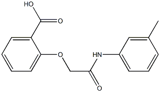 2-{[(3-methylphenyl)carbamoyl]methoxy}benzoic acid Struktur