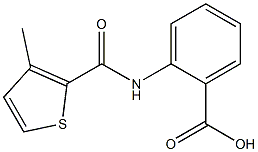 2-{[(3-methylthien-2-yl)carbonyl]amino}benzoic acid,,结构式