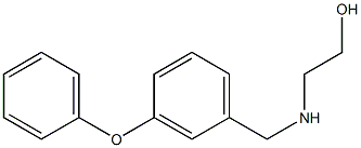 2-{[(3-phenoxyphenyl)methyl]amino}ethan-1-ol 化学構造式