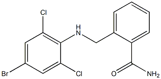 2-{[(4-bromo-2,6-dichlorophenyl)amino]methyl}benzamide