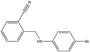 2-{[(4-bromophenyl)amino]methyl}benzonitrile Structure