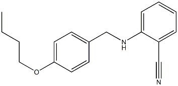 2-{[(4-butoxyphenyl)methyl]amino}benzonitrile,,结构式